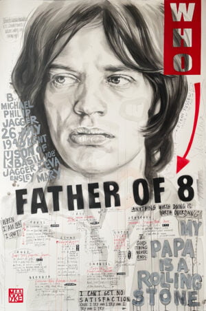 mick jagger portrait father of eight
